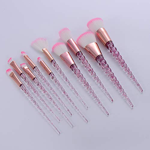 Pretty Unicorn Crystal Make Up Brushes