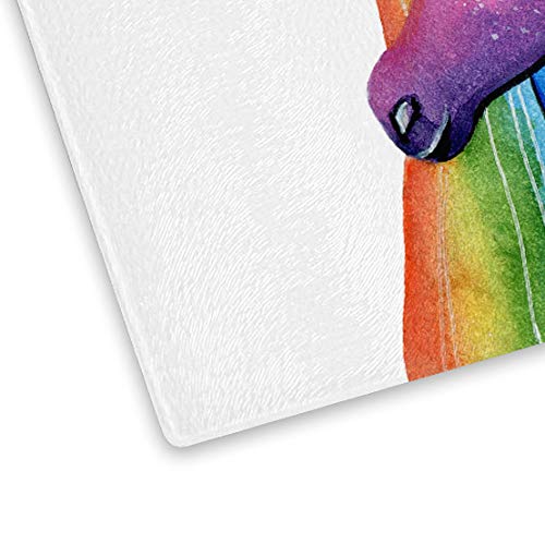 Colourful Unicorn Glass Worktop Kitchen Saver