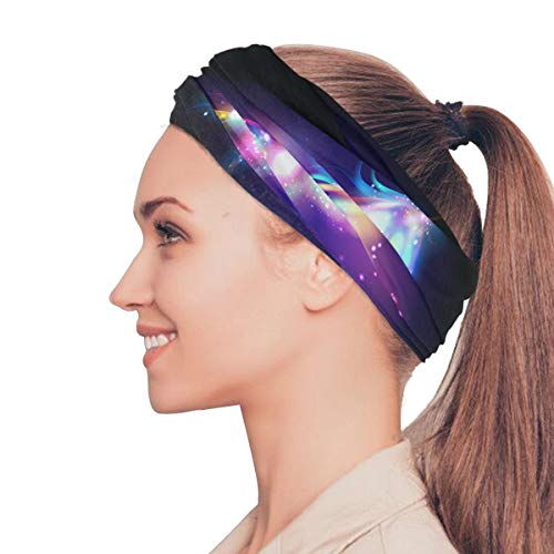 Cute Unicorn Windproof UV Protection Face Mask Bandanas Head Scarf Washable