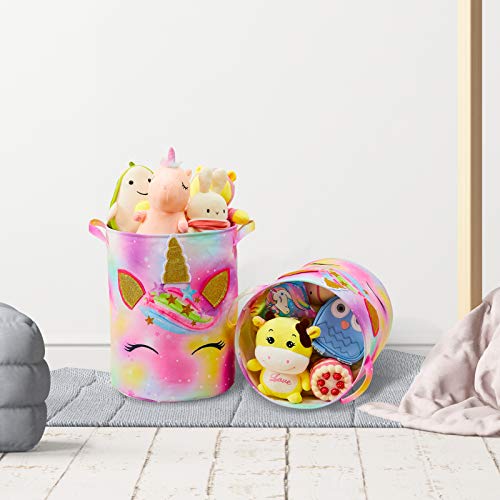 Unicorn Toy Storage Basket | Pink