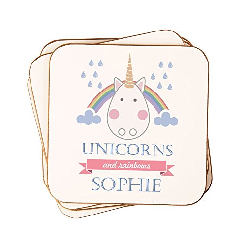 Unicorn coaster - personalised