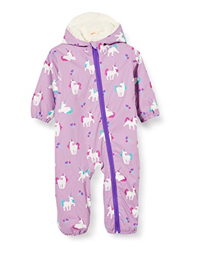 Hatley Baby Girl's Colour Changing Snowsuit | Unicorn Design | Lilac