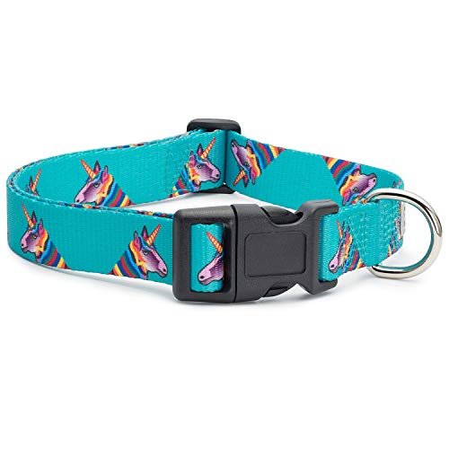 Unicorn Themed Dog Collar | Small | Turquoise