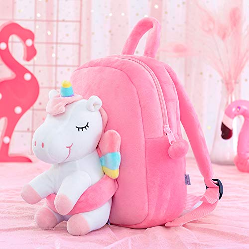 Cute unicorn mini backpack pink kids toddlers