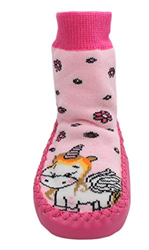 Baby Unicorn Kids Slipper Socks Anti-slip Pink Unicorn (9-18 Months)