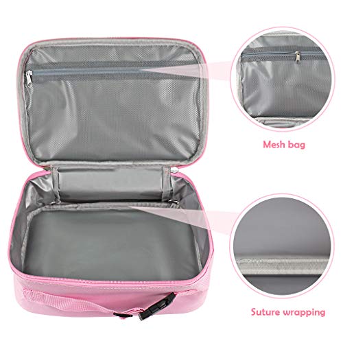 Unicorn Sequined Pink Lunch Bag for Kids, Insulated Lunch Box, Snack Box