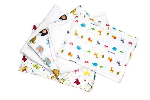 Unicorn Rainbow Friends Set of 5 Ultrasoft Muslin Squares