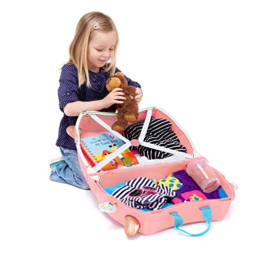 Girls Unicorn Ride On Suitcase | Rose Gold