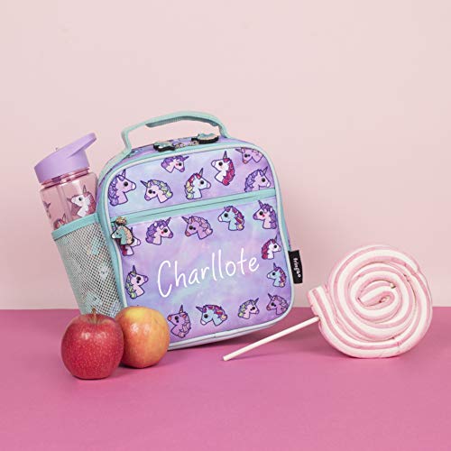 Personalised Name Unicorn Lunchbox