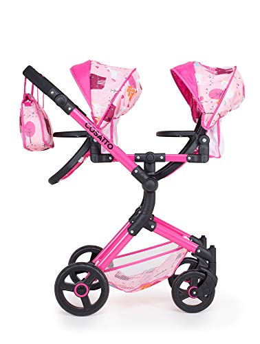 Double Twin Buggy For Dolls | Unicorn Pattern