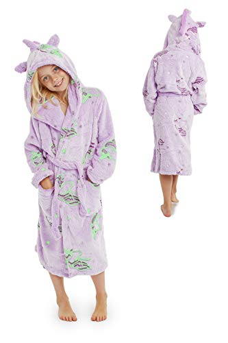 Purple Unicorn Soft Dressing Gown For Kids 