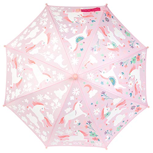 Pink Unicorn Floral Umbrella