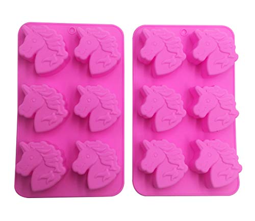 2 Pieces Unicorn Moulds | Food Grade Silicone 