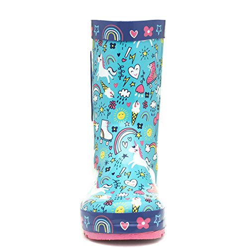 Kids Rubber Unicorn Wellies