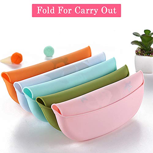 Unicorn Silicone Bibs With Soft Food Crumb Catcher Pocket | Pink & Blue | 2Pcs