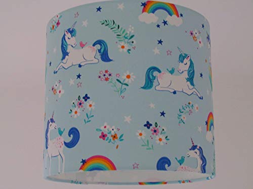 Unicorn Flowers Rainbows Light Shade Ceiling 