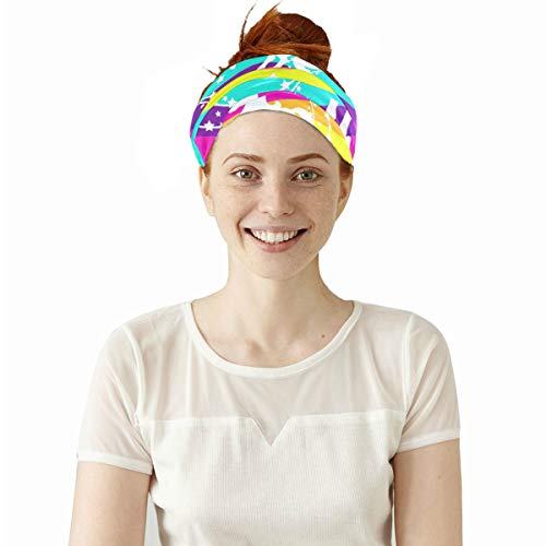Unicorn Face Mask / Bandana / Headwear - Hot Rainbow