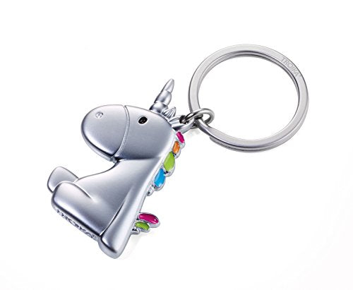 Cute Unicorn Key Ring | Cast Metal | Multi-Coloured