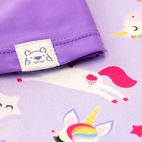 Harry Bear Girls Unicorn Swim Set Purple Ages Various