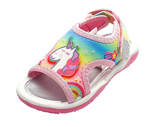 Peppa Pig Girls Rainbow Unicorn Sandals Various Sizes