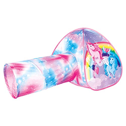 Unicorn play tent and tunnel for kids 