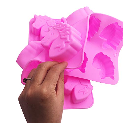 Silicone Unicorn Moulds Pink