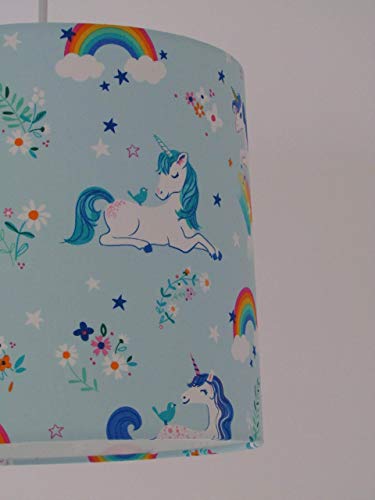 Unicorn Lampshade Ceiling Shade Flowers 