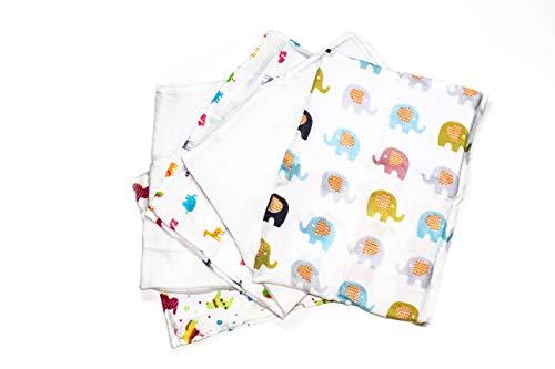 Unicorn Rainbow Friends Set of 5 Ultrasoft Muslin Squares