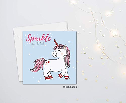 Unicorn Christmas Card