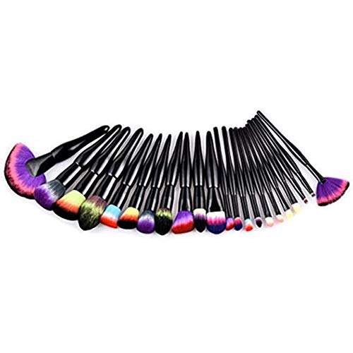 Black Rainbow Make Up Brush Set