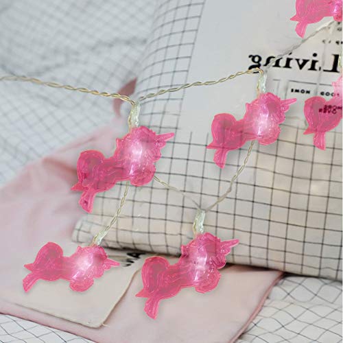 Pink Unicorn LED String Lights Fairy Lights