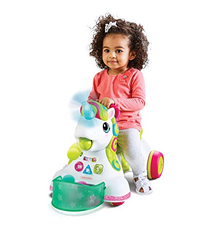 Interactive Unicorn Multicoloured Sit On Ride On | Interactive