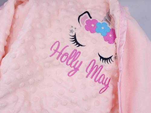 Personalised Unicorn Baby Blanket