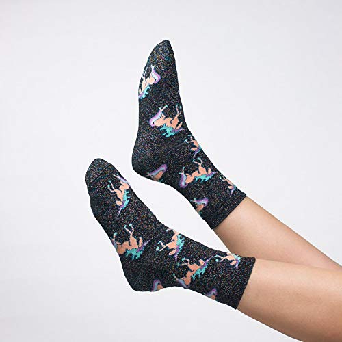 Unicorn Glitter Socks Women 