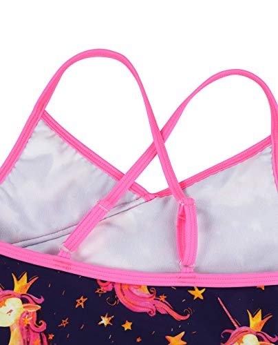 iDrawl Ruffled Swimsuit for Children Girls Unicorn Various Ages