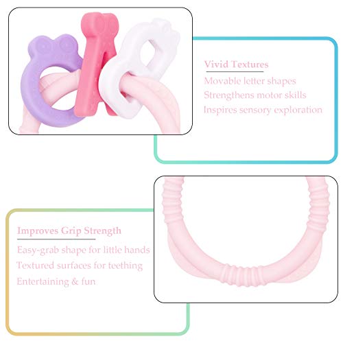 Unicorn Baby Teething Toys, 100% Food Grade Silicone | Pink