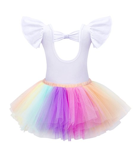 Unicorn Girls Rainbow Tutu Cake Smash Party Outfit