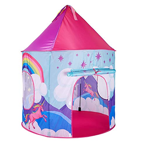 Unicorn rainbow play house tent den
