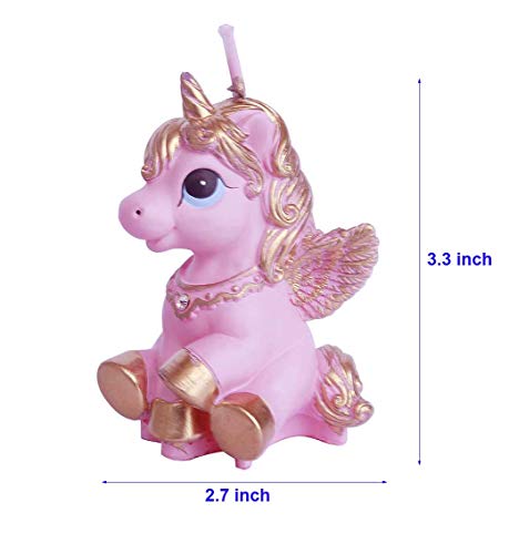 Large unicorn candle