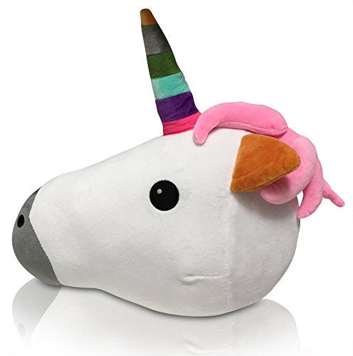 Unicorn Emoji Cushion | Unicorn Emoticon | The Original Gift | Cuddly Cushion | Neck Pillow