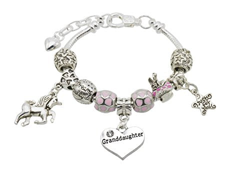 Unicorn Charm Bracelet Includes Special Charm Message
