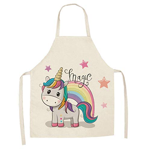 Cute Unicorn & Rainbow Apron 