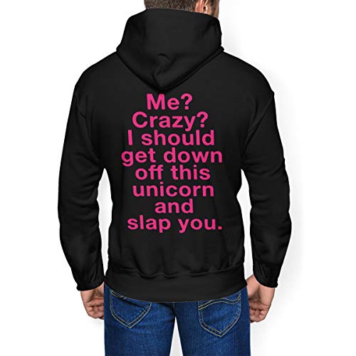 Black Men's Unicorn Quote Hoodie 