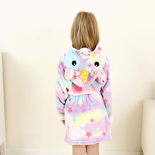 Unicorn Robe For Girls Lilac Pastel Colours 