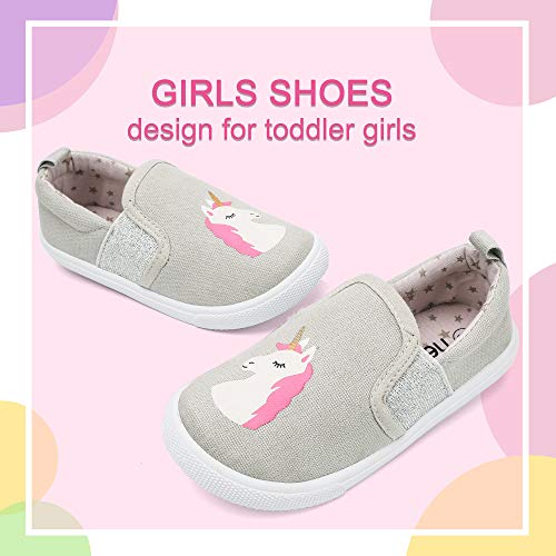 Unicorn Slip On Shoes Grey, Pink