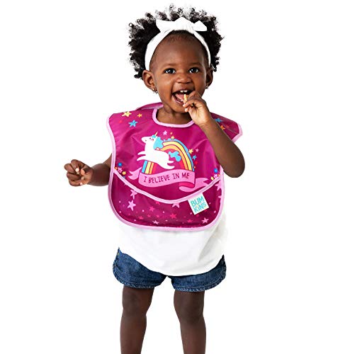 Unicorn Girls Feeding Bib Pink