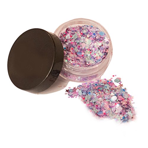Unicorn chunky glitter, festival look