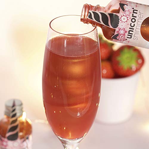 Unicorn Shimmer Selection Pack Shimmer Syrup 5 x 50ml | Prosecco, Gin and Cocktail Making | Gift Set