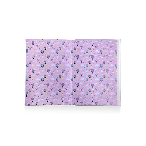 Smudge Stationery Girls Glitter Notebook- Unicorn Diary Over The Rainbow | A4