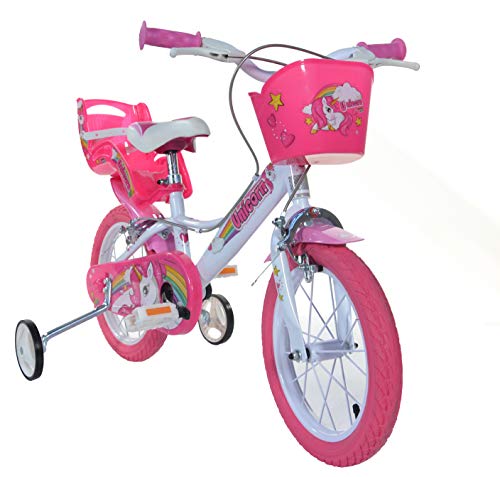 Cute Kids Unicorn Bike Pink 